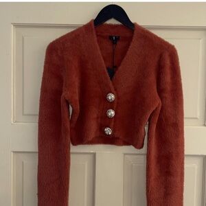 NBD cropped sweater cardigan NWOT